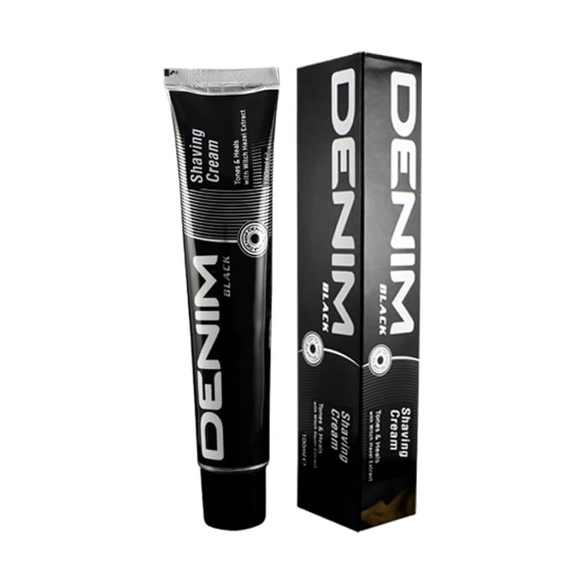 DENIM SHAVING CREAM BLACK 2X12X100ML